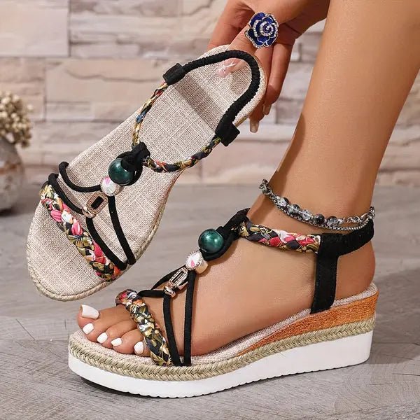 Chloe™| Jurella Wedge Heel Sandals - Benjamin New York