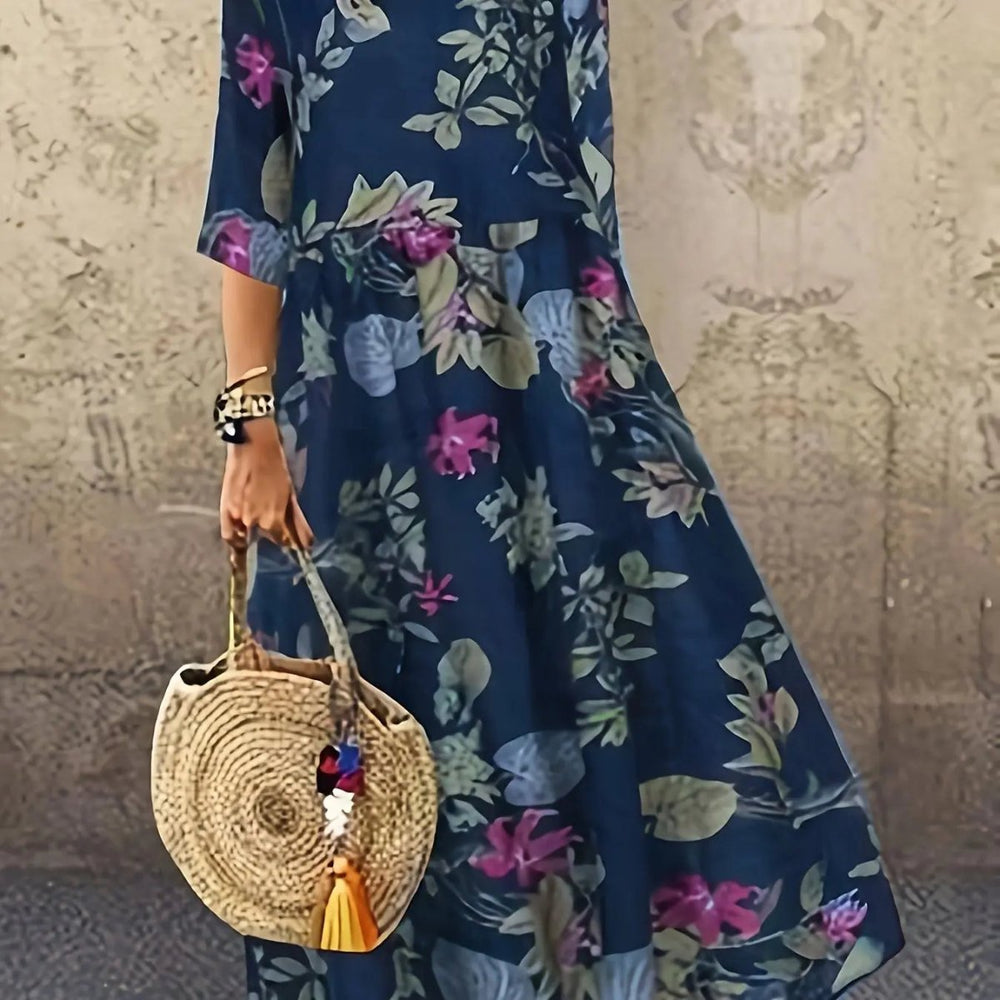 Elodie | Boho Floral Breeze Maxi Dress - Benjamin New York