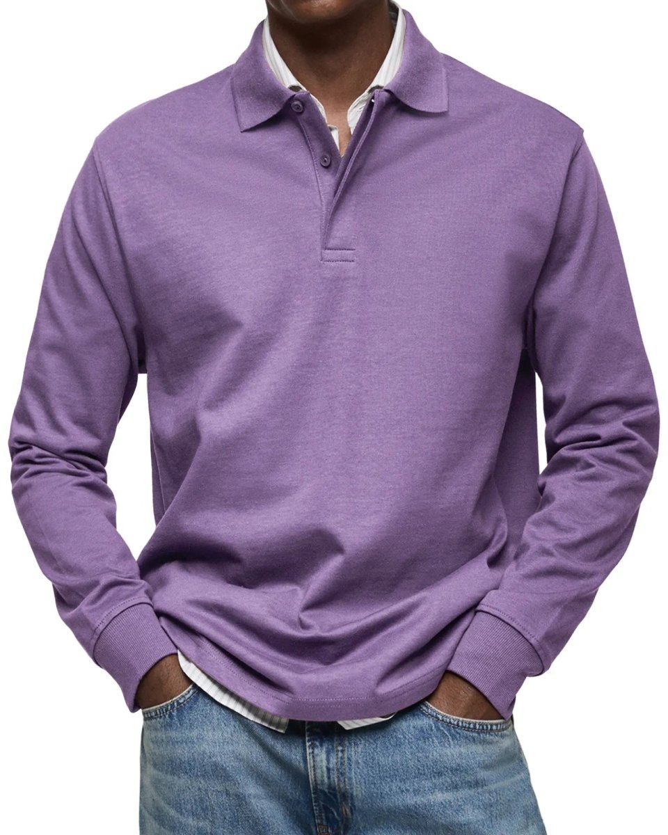 Wilson | Classic Long Sleeve Polo Shirt - Benjamin New York