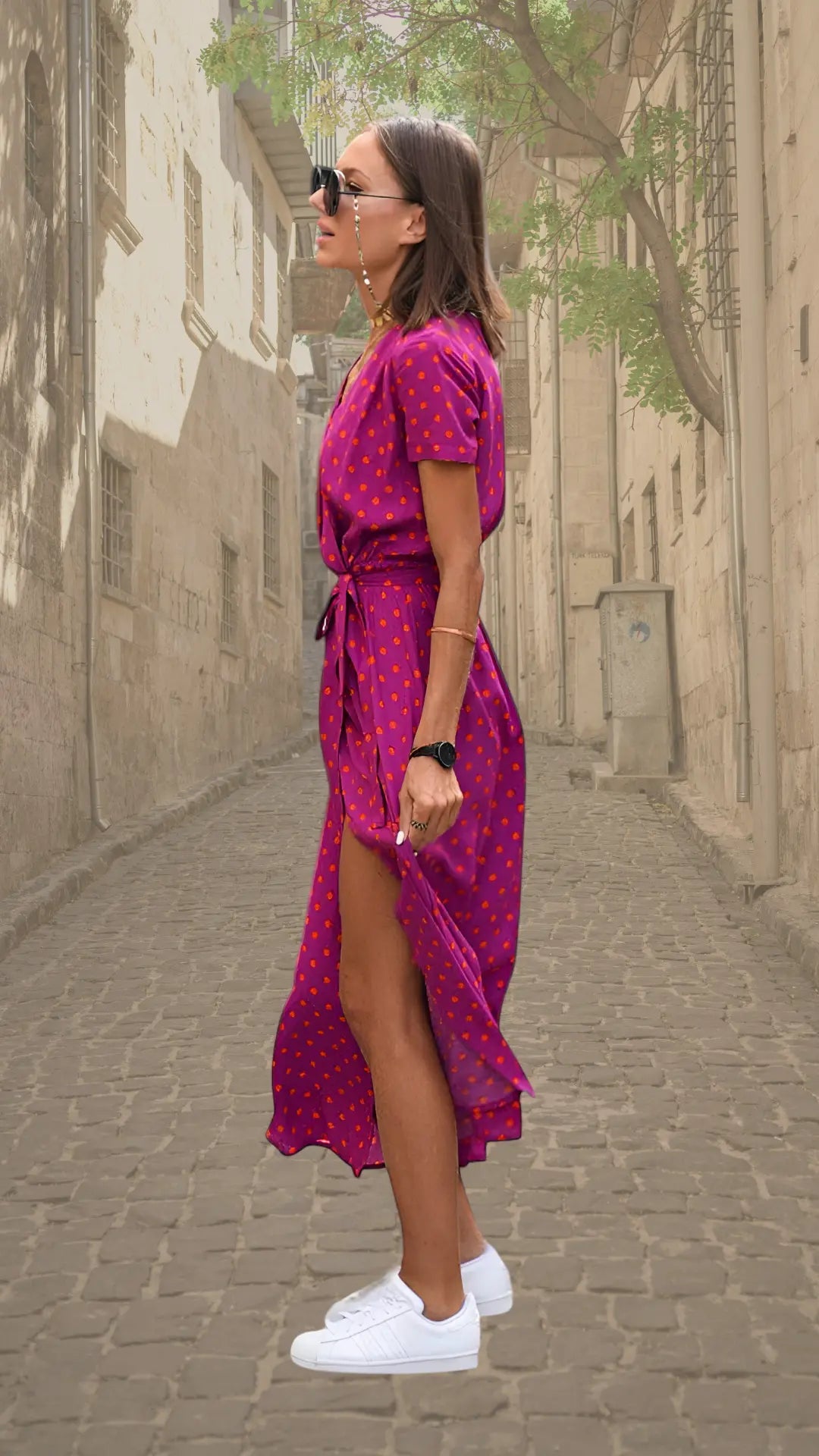 Aubrey | Bold Floral Wrap Maxi Dress - Benjamin New York