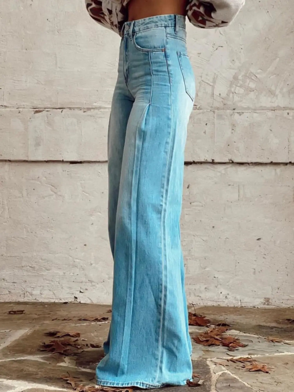 Layla | Classic Light - Wash Wide - Leg pants - Benjamin New York