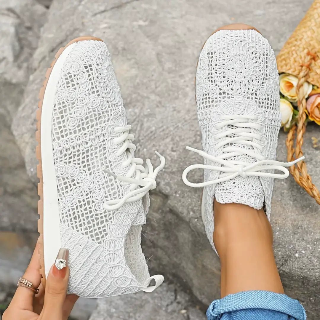 Chloe™| Ferana Orthopedic Lace Sneakers - Benjamin New York