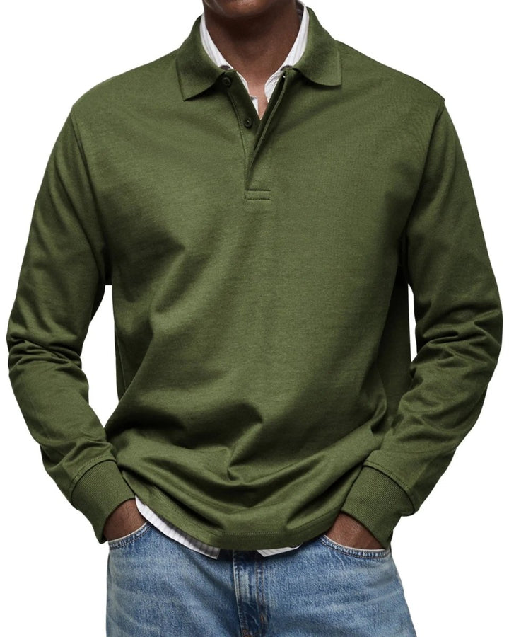 Wilson | Classic Long Sleeve Polo Shirt - Benjamin New York