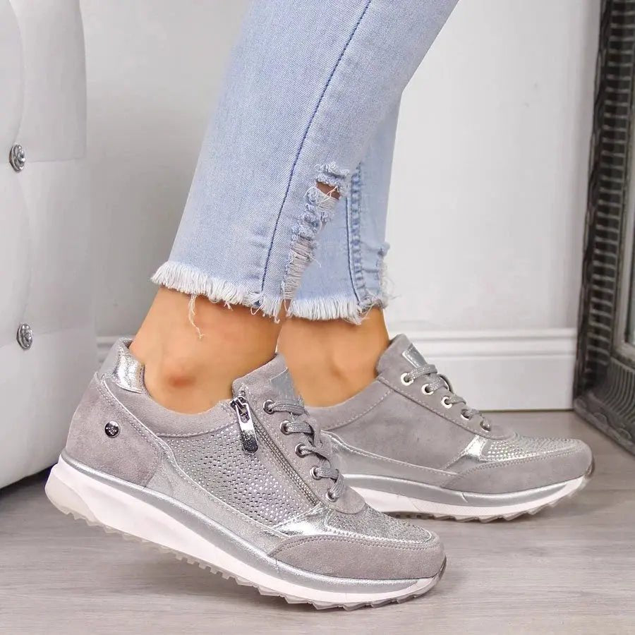 Chloe™| Gabor Zip - Up Orthopedic Sneakers - Benjamin New York