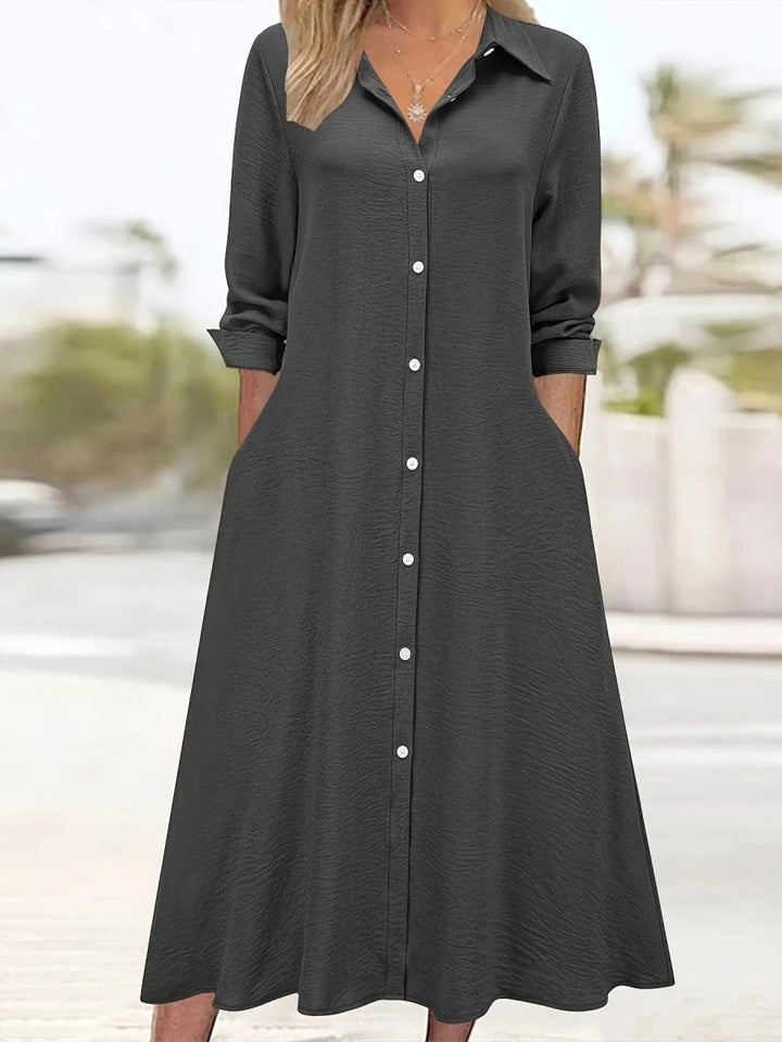 Ruby | Button - Down Chic Shirt Dress - Benjamin New York