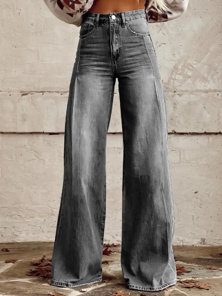 Layla | Classic Light - Wash Wide - Leg pants - Benjamin New York