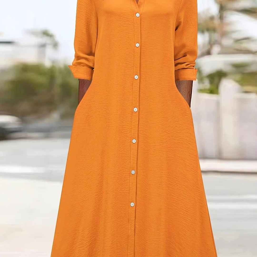 Ruby | Button - Down Chic Shirt Dress - Benjamin New York
