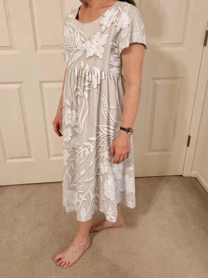 Lana | Elegant Soft - Floral Maxi Dress - Benjamin New York
