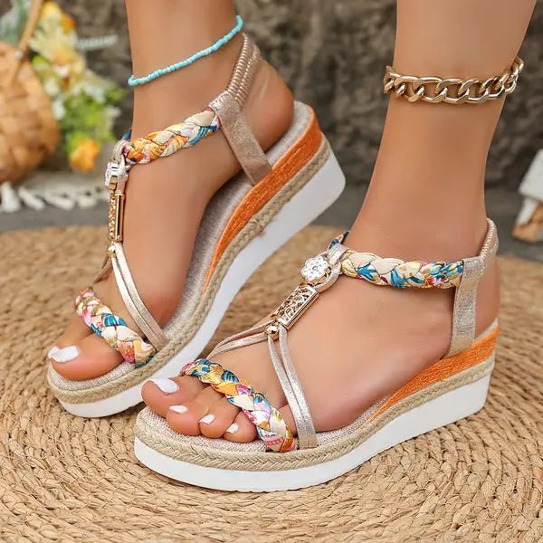 Chloe™| Jurella Wedge Heel Sandals - Benjamin New York