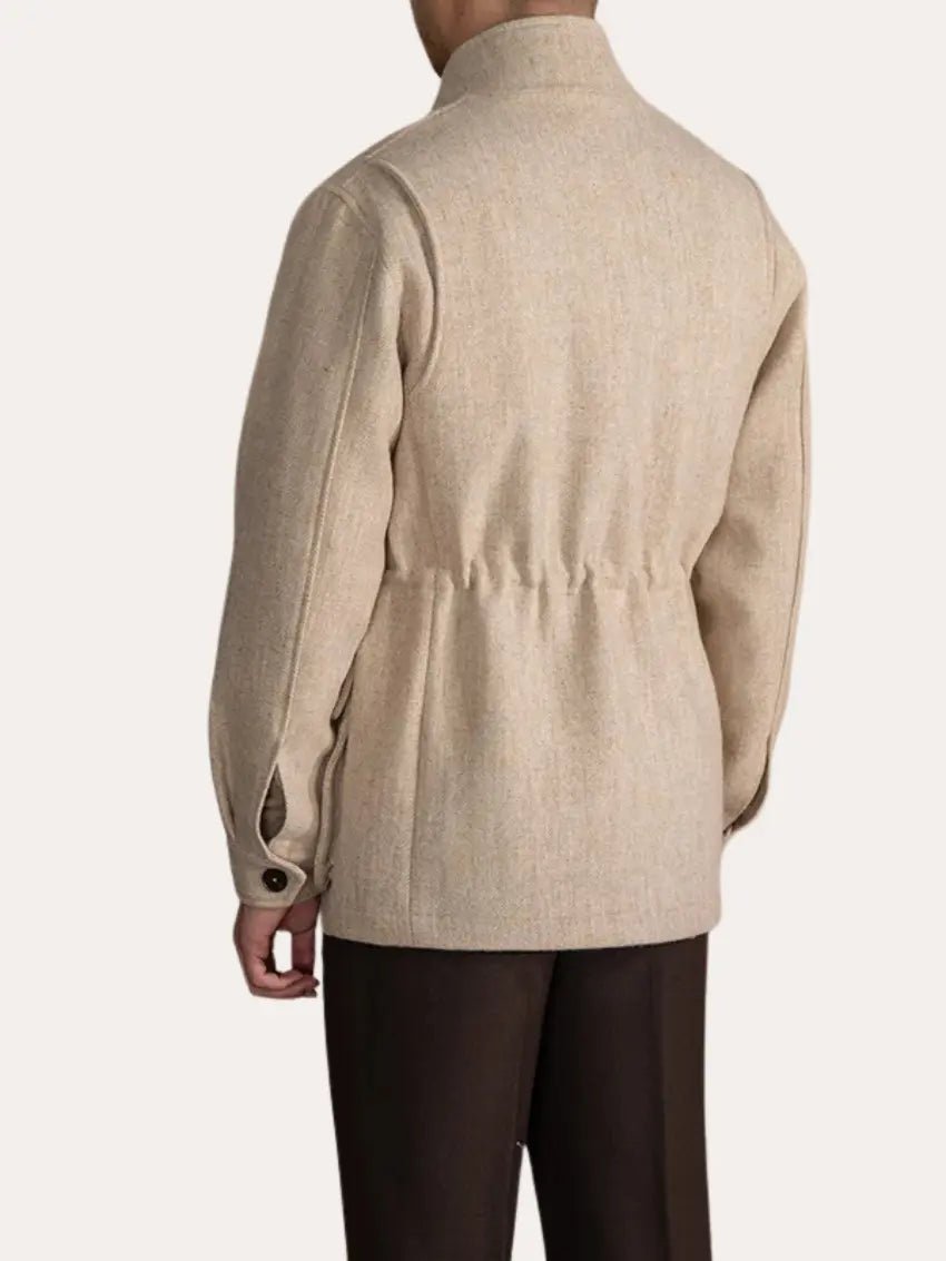 Wool Jacket Beige - Benjamin New York