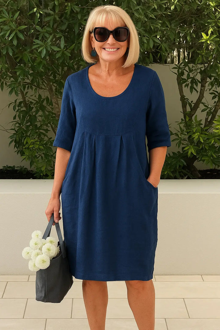 Nancy | Everyday Linen Pocket Dress - Benjamin New York