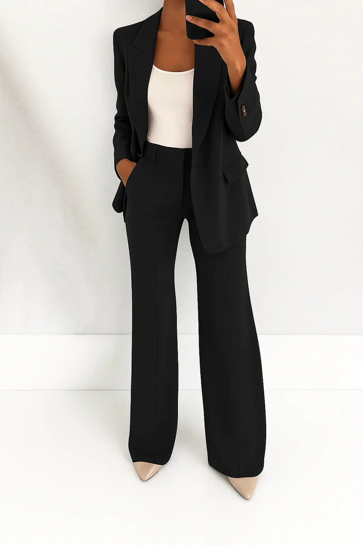 Isla | Tailored Blue Power Suit Set - Benjamin New York