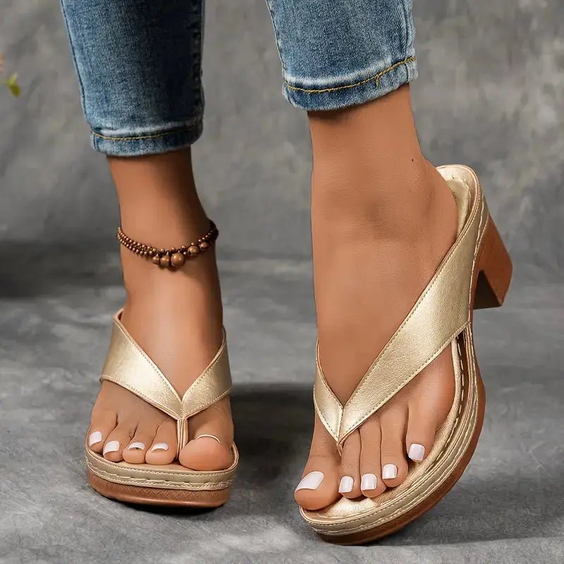 Harper | Elegant Wedge Comfort Sandals - Benjamin New York