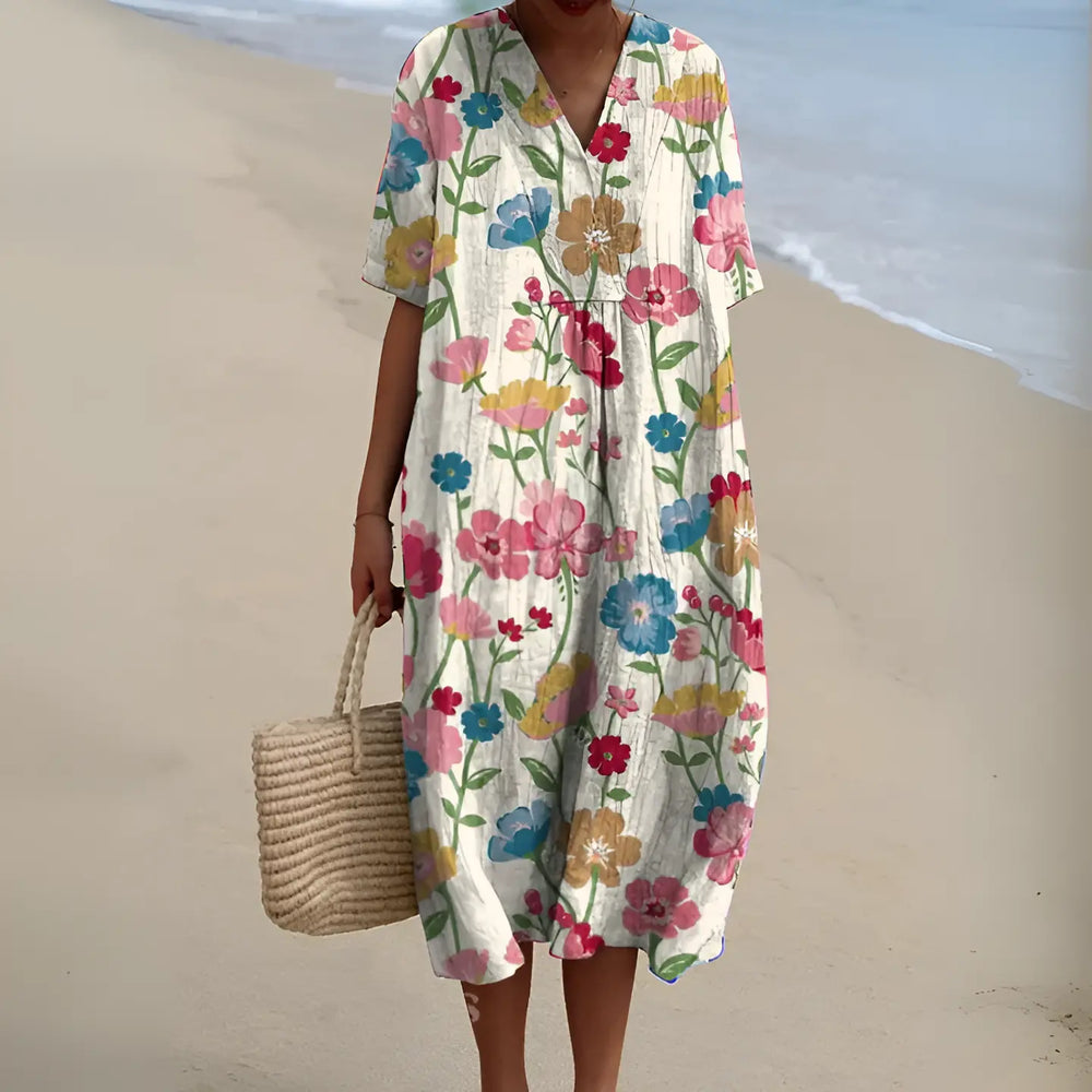 Elsie | Bloomfield Garden Midi Dress - Benjamin New York