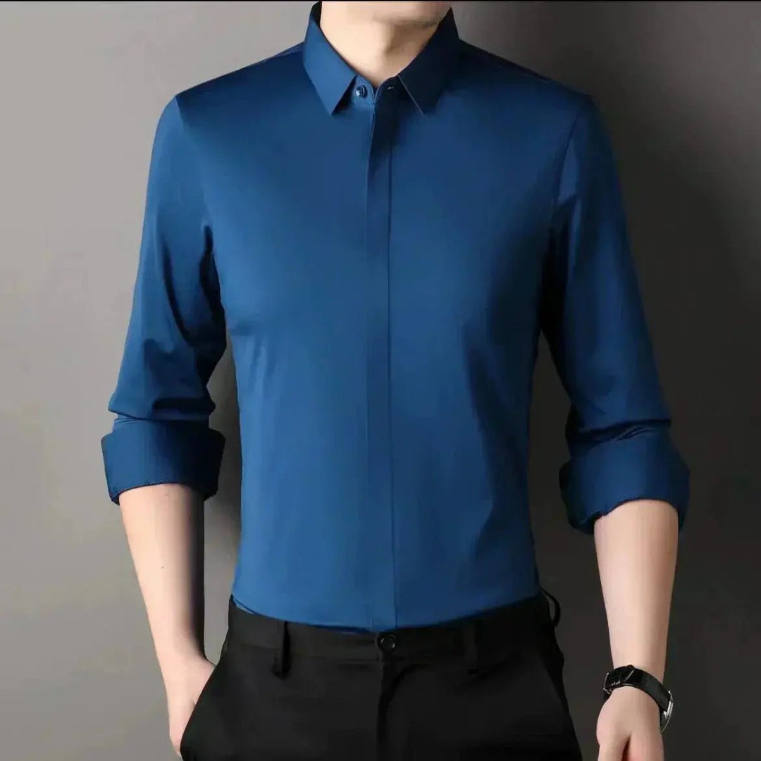 Nathan | Sharp and Simple Iron - Free Shirt - Benjamin New York