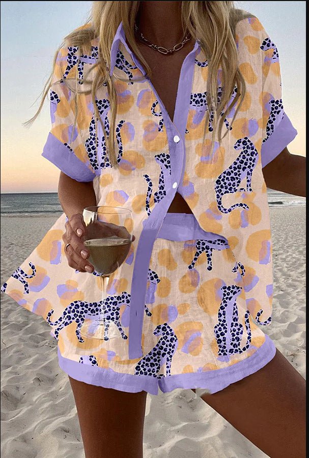 Charlotte | Leopard Linen Co‑ord - Benjamin New York
