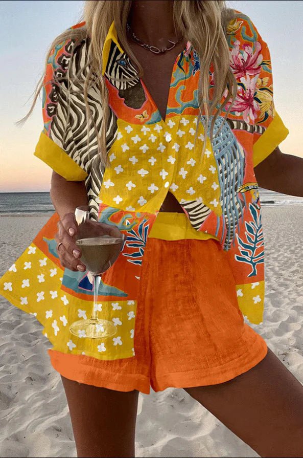 Clara | Polka Dot Linen Co‑ord - Benjamin New York