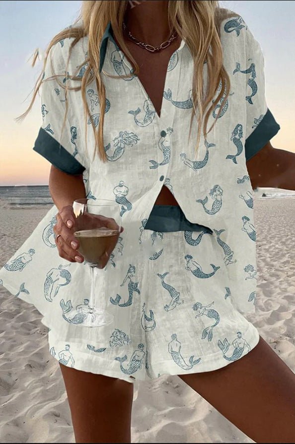 Phoebe | Mermaid Linen Outfit - Benjamin New York