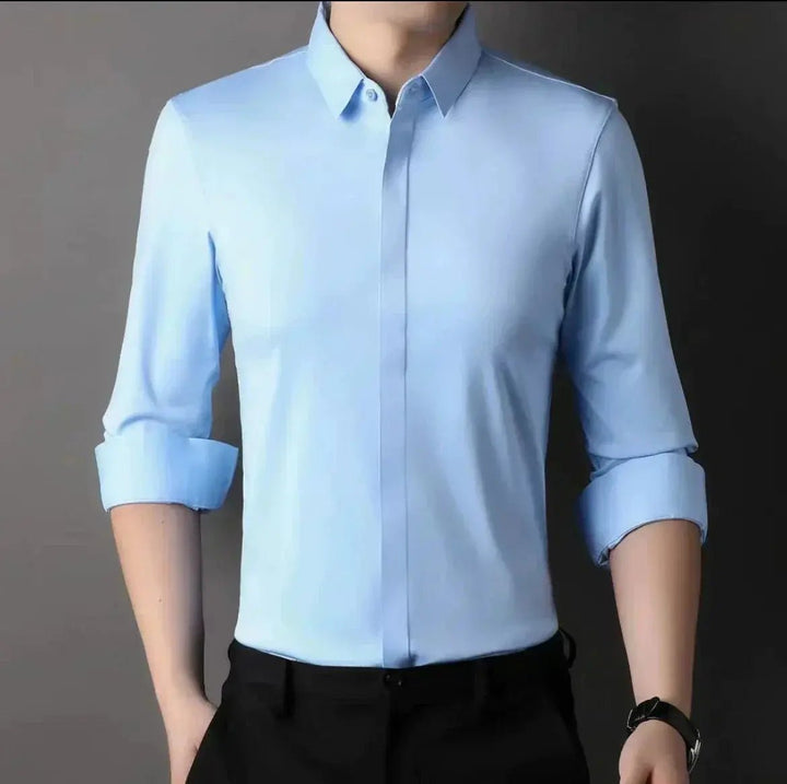 Nathan | Sharp and Simple Iron - Free Shirt - Benjamin New York