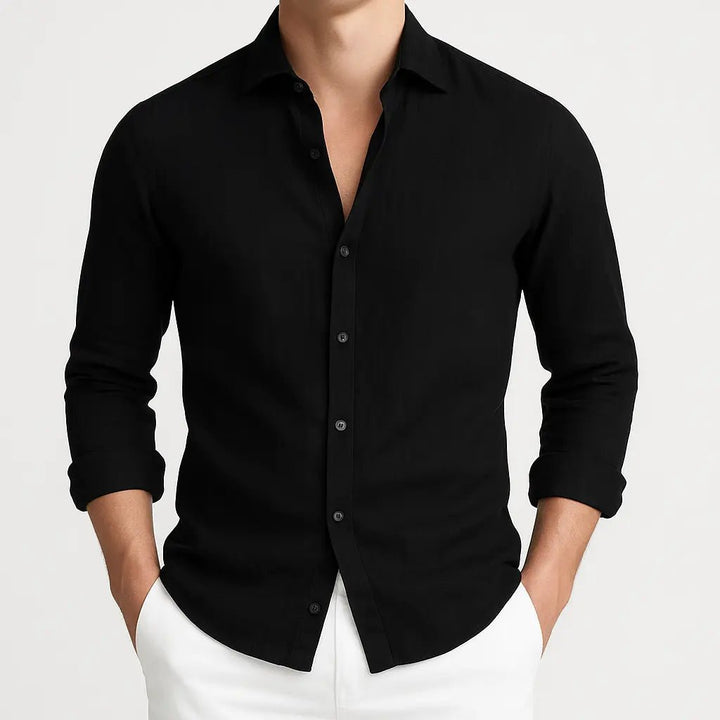 Primo | Cozy Long Sleeve Roll - Up Shirt - Benjamin New York