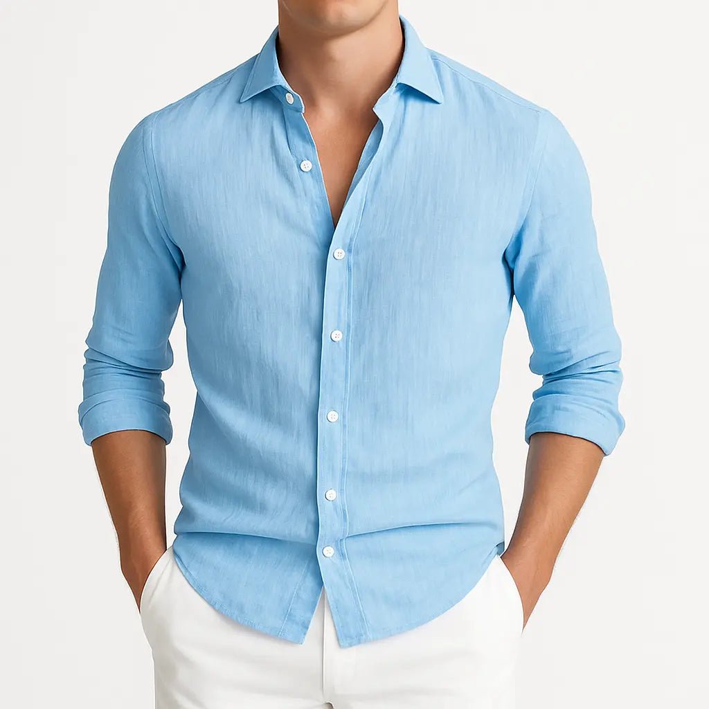 Primo | Cozy Long Sleeve Roll - Up Shirt - Benjamin New York
