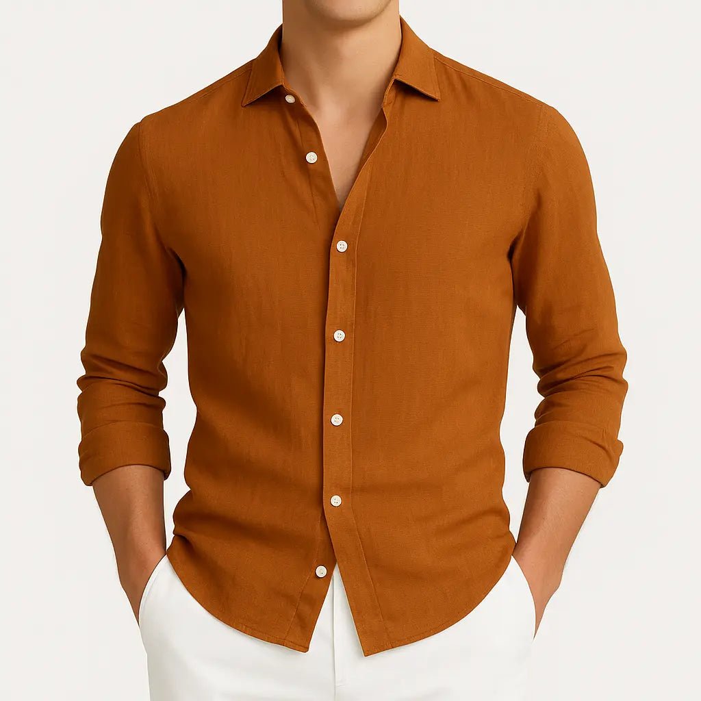 Primo | Cozy Long Sleeve Roll - Up Shirt - Benjamin New York