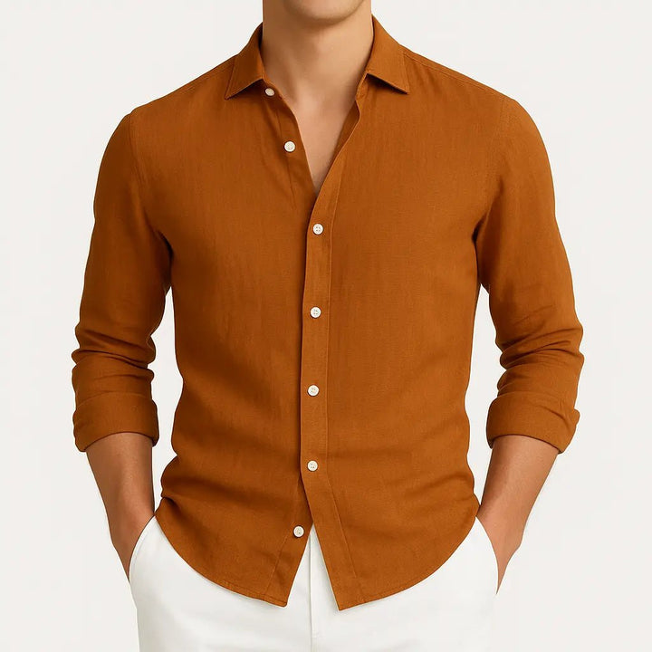 Primo | Cozy Long Sleeve Roll - Up Shirt - Benjamin New York