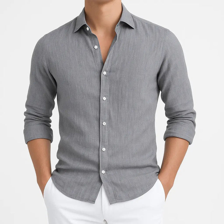 Primo | Cozy Long Sleeve Roll - Up Shirt - Benjamin New York