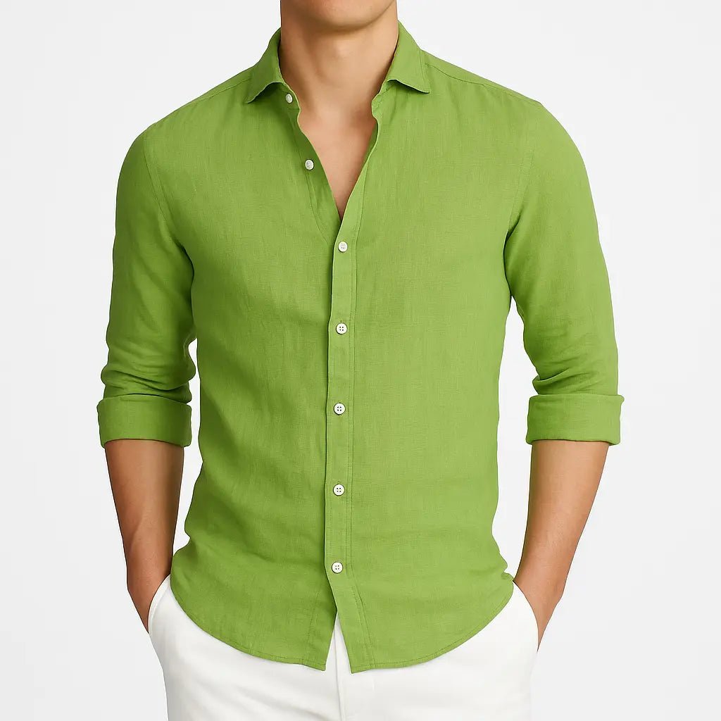 Primo | Cozy Long Sleeve Roll - Up Shirt - Benjamin New York