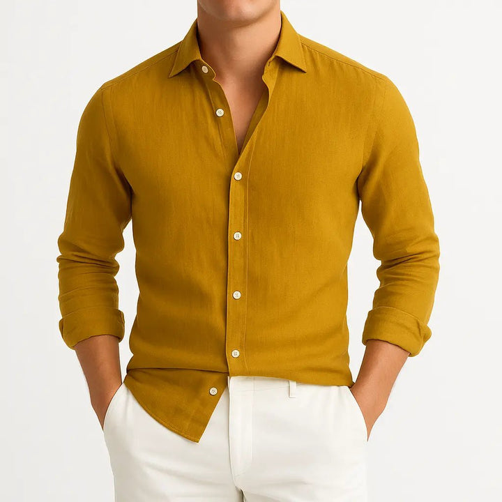 Primo | Cozy Long Sleeve Roll - Up Shirt - Benjamin New York