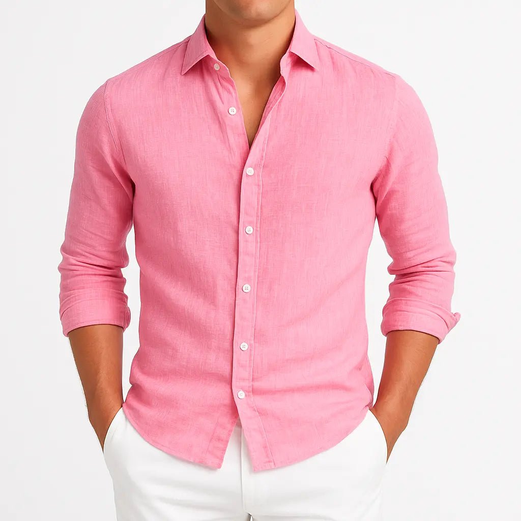 Primo | Cozy Long Sleeve Roll - Up Shirt - Benjamin New York