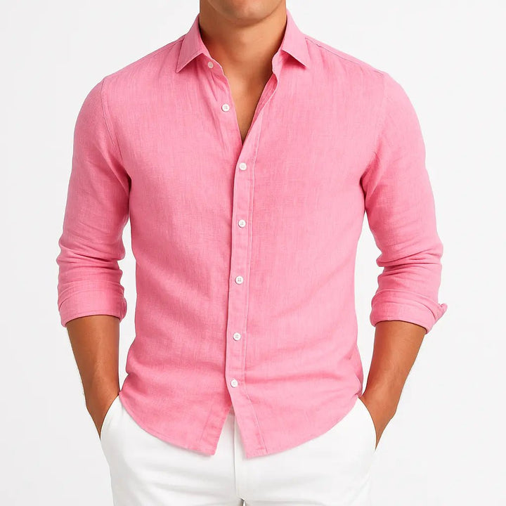 Primo | Cozy Long Sleeve Roll - Up Shirt - Benjamin New York