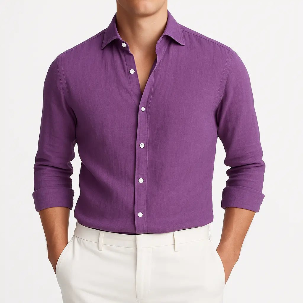 Primo | Cozy Long Sleeve Roll - Up Shirt - Benjamin New York
