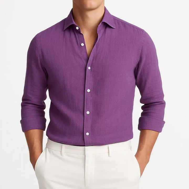 Primo | Cozy Long Sleeve Roll - Up Shirt - Benjamin New York