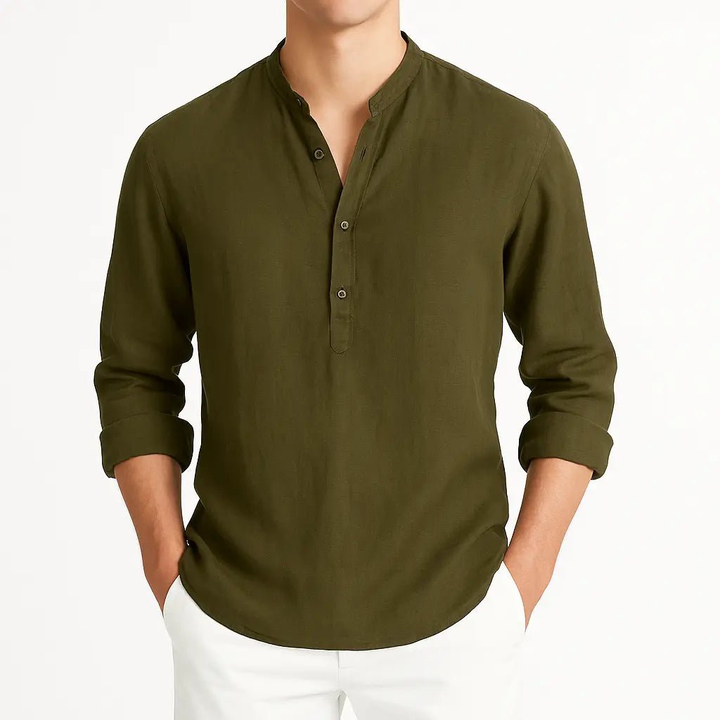 Rainier | Relaxed Fit Long - Sleeve Shirt - Benjamin New York