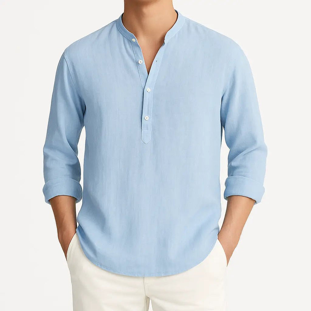 Rainier | Relaxed Fit Long - Sleeve Shirt - Benjamin New York