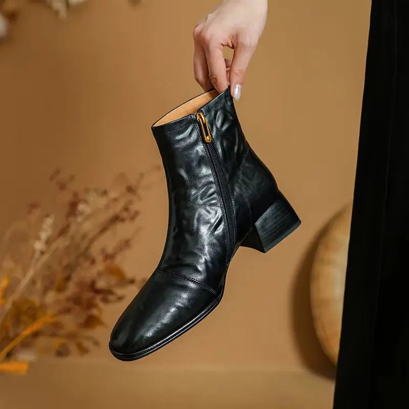Chloe™| Averick Leather Boots - Benjamin New York