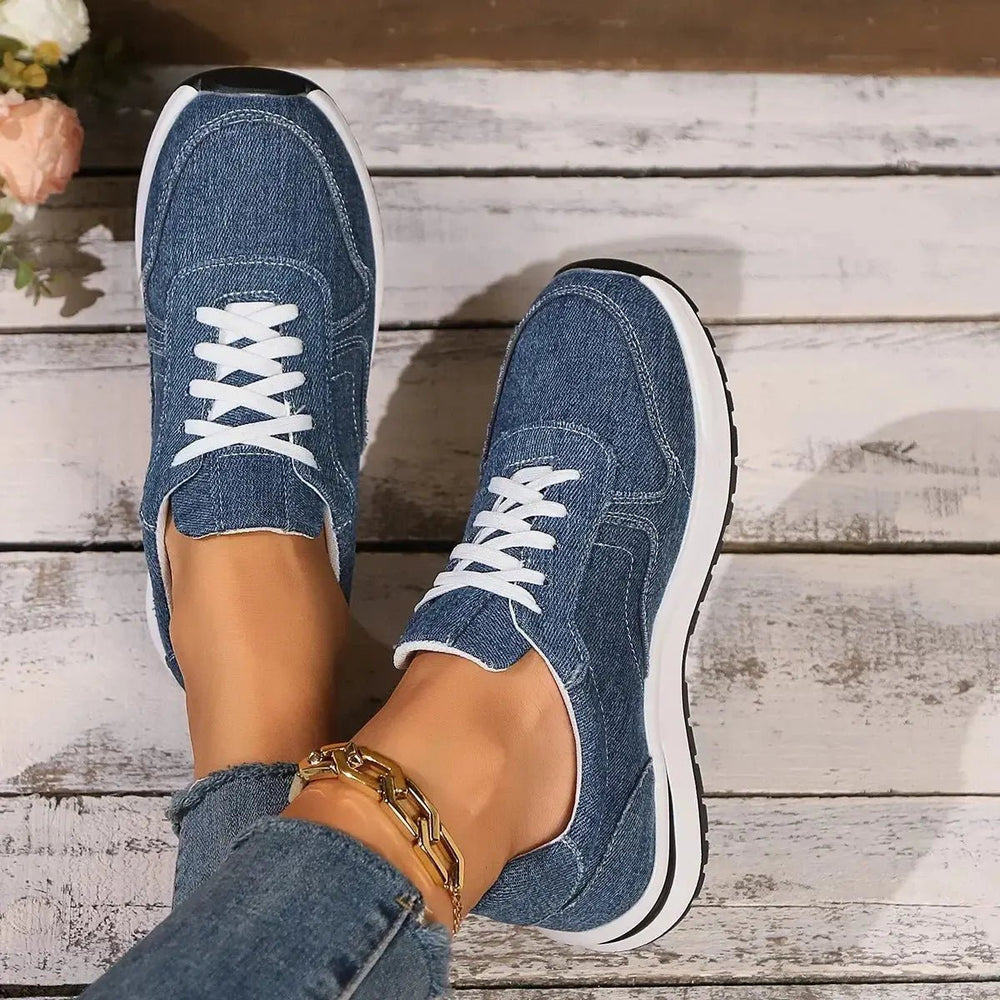 Chloe™| Denim Sneakers - Benjamin New York