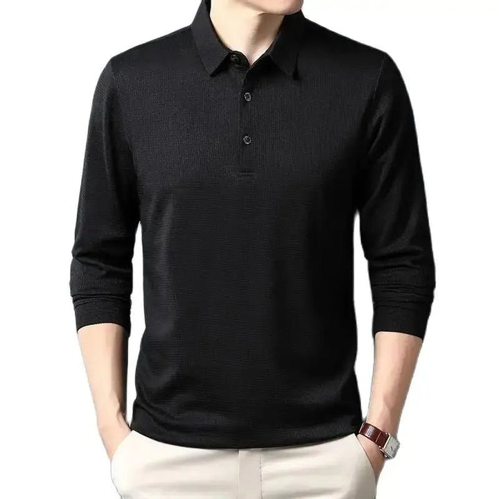 Sean | Casual Waffle Polo Shirt - Benjamin New York
