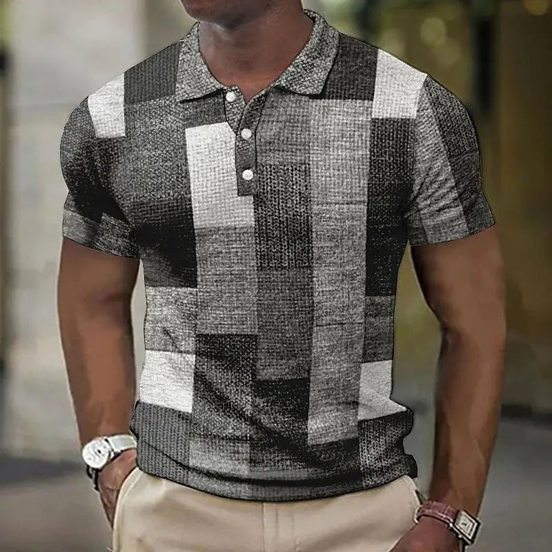 Hymie | Modern Color Patterned Polo Shirt - Benjamin New York