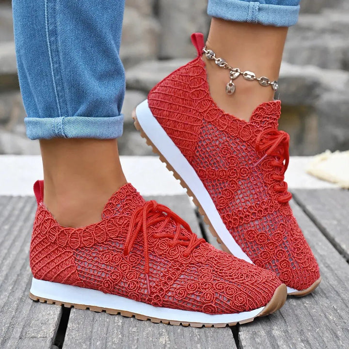 Chloe™| Ferana Orthopedic Lace Sneakers - Benjamin New York