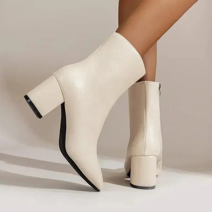 Chloe™| Liana Leather Ankle Boots - Benjamin New York
