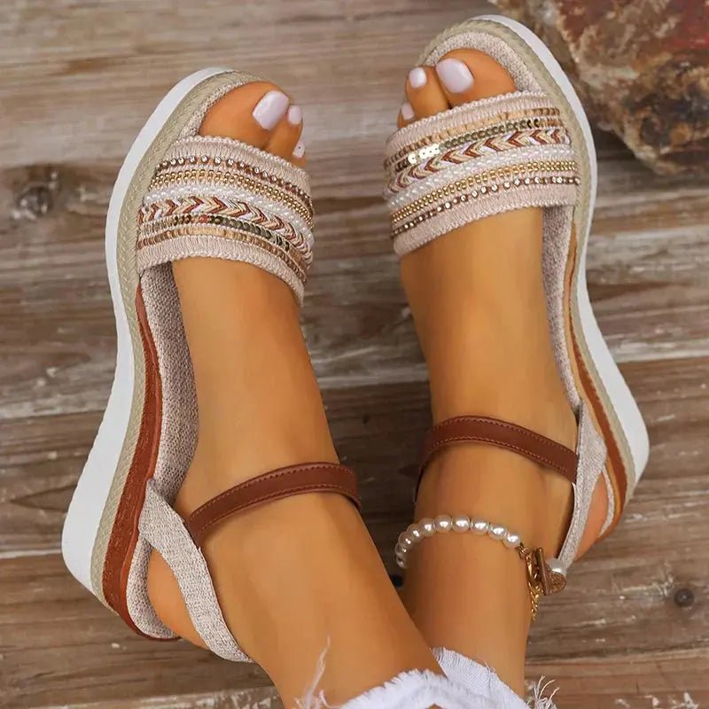 Chloe™ | Amira Casual Summer Sandals - Benjamin New York