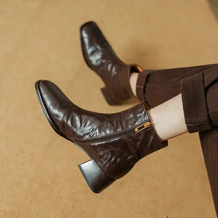Chloe™| Averick Leather Boots - Benjamin New York