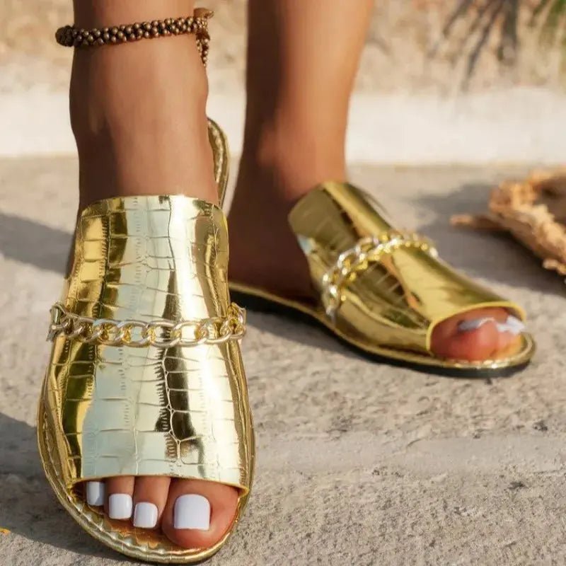 Chloe™| Kalvessa Slip - On Sandals - Benjamin New York