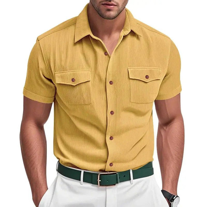 Zenon | Textured Button - Up Shirt - Benjamin New York