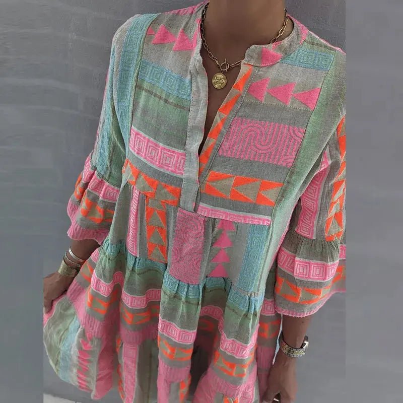 Laura | Boho Glow Tiered Dress - Benjamin New York