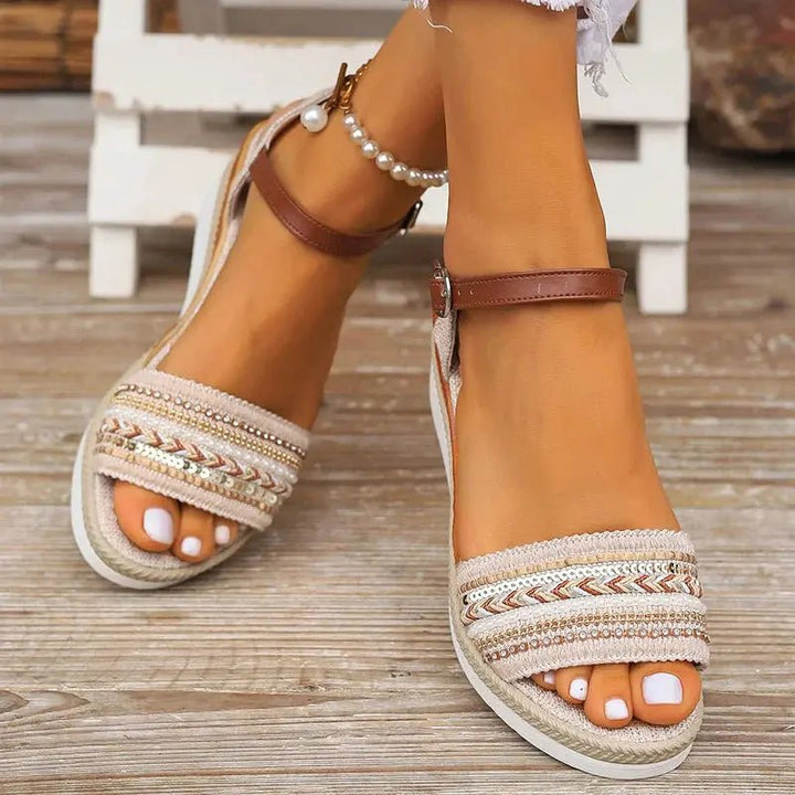 Chloe™ | Amira Casual Summer Sandals - Benjamin New York