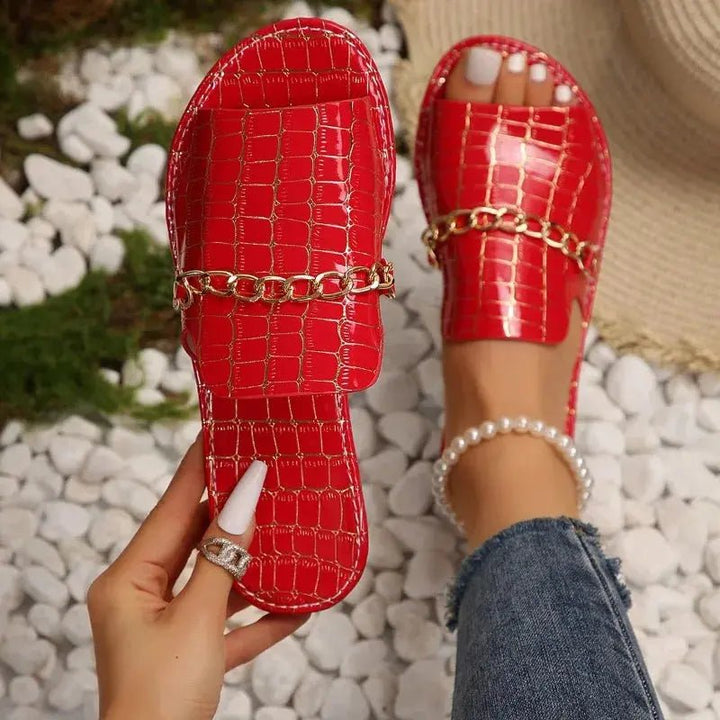Chloe™| Kalvessa Slip - On Sandals - Benjamin New York