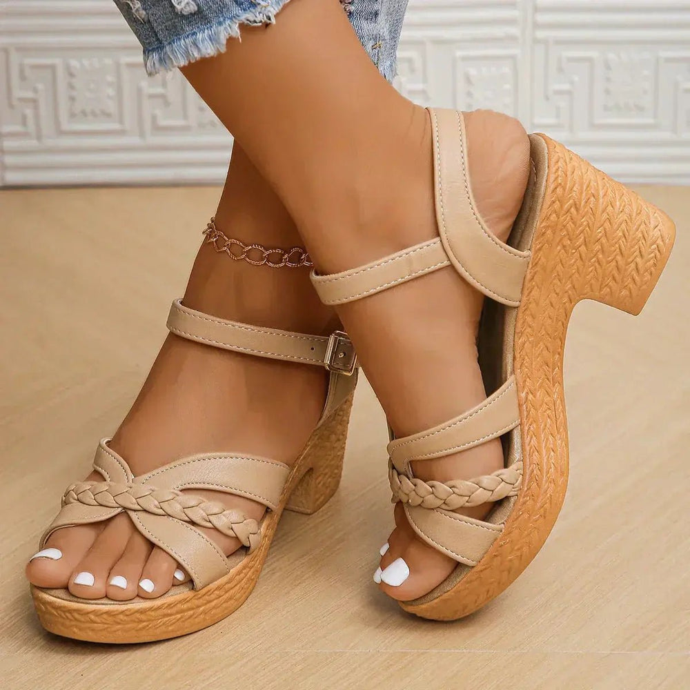 Chloe™| Orthopedic Mid Heel Sandals - Benjamin New York